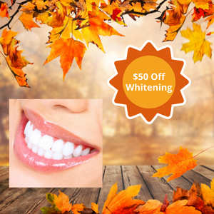 Smiling patient for teeth whitening offer
